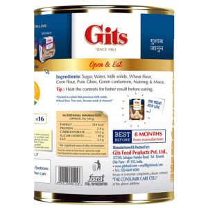 Gits Gulab Jamun 1Kg Tin