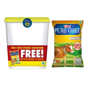 Gits Ghee 1L Pouch + Container Free